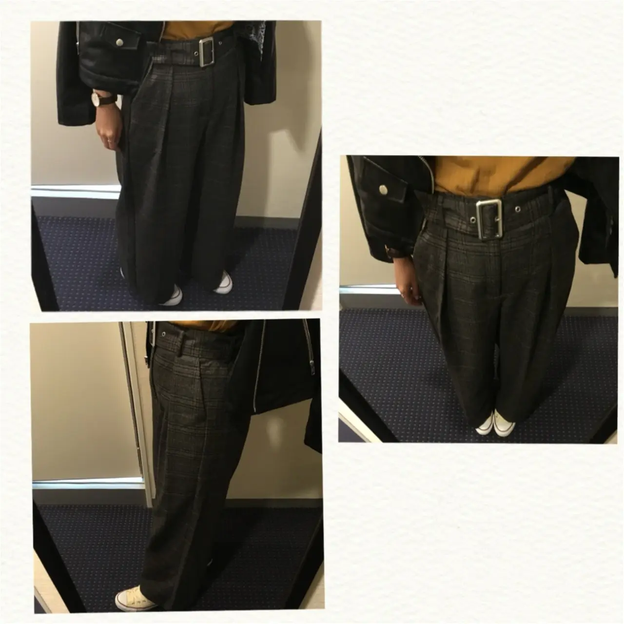 やっぱりグレンチェックが気になる!《GU》ベルト付きワイドパンツでキメる♡クールな秋コーデ♡_2