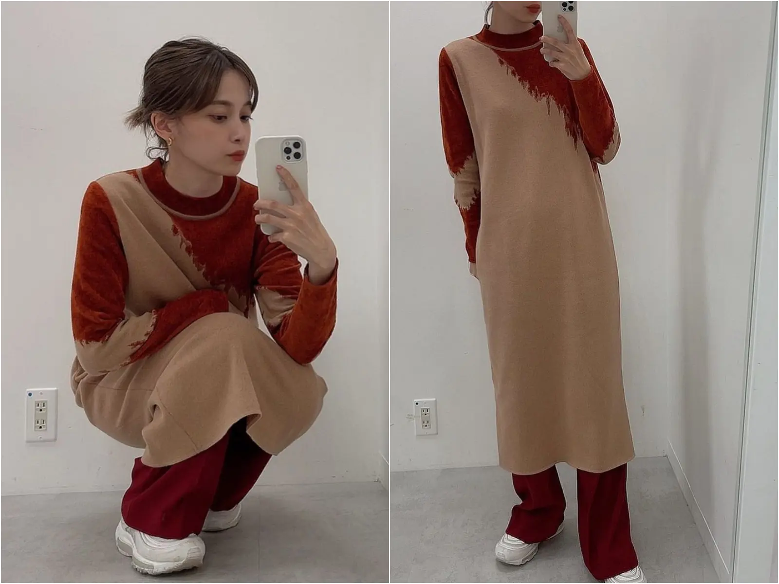 『RELDI』の新作ワンピース着用画像