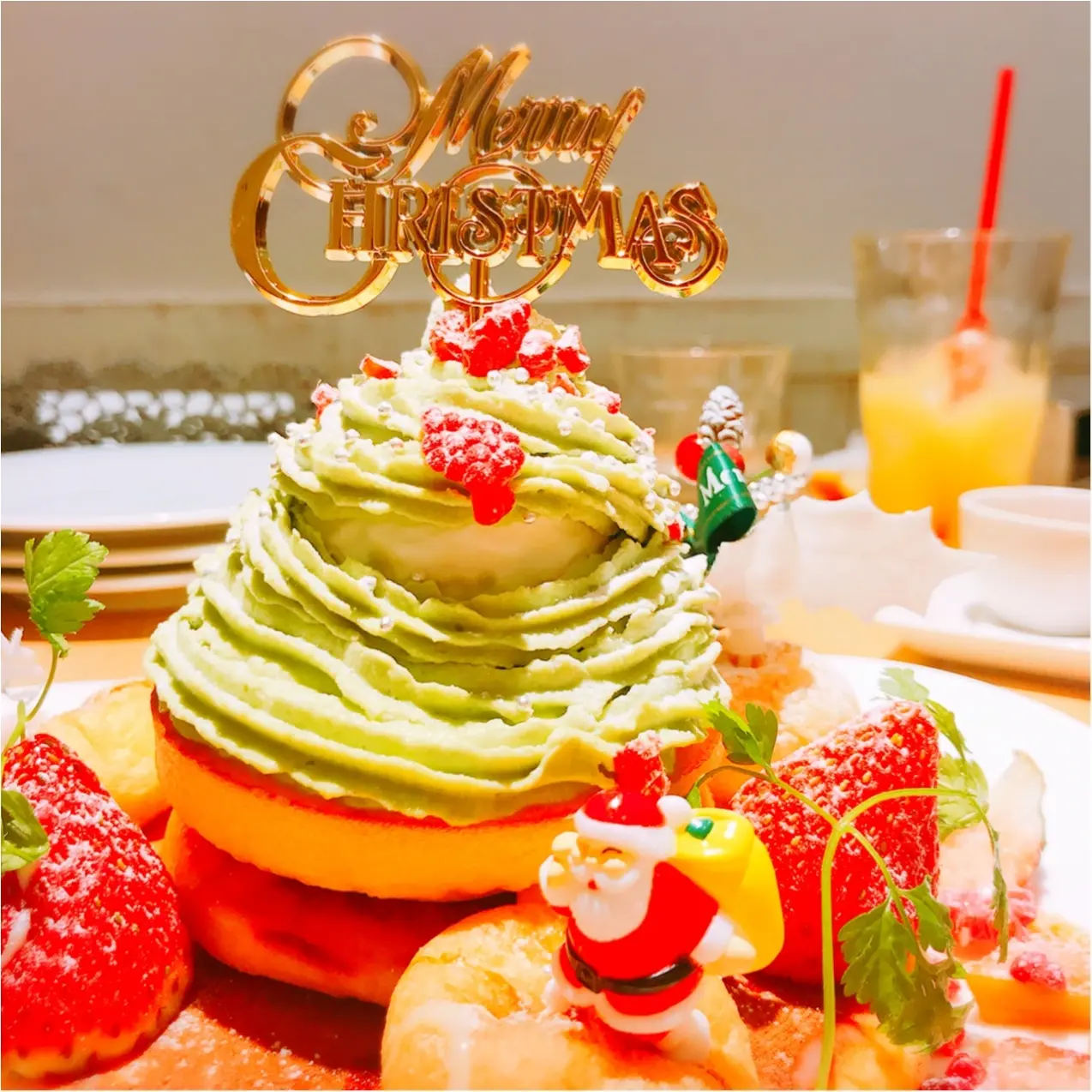 Xmas女子会におすすめ♡【cafe accueil】のフォトジェニックなクリスマスツリーパンケーキ!_5