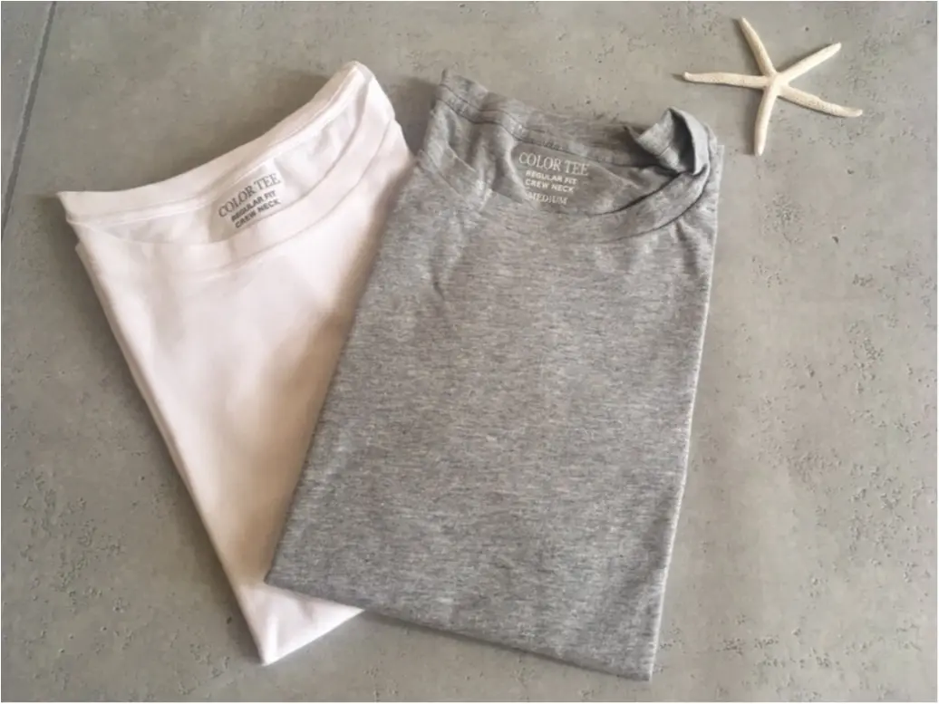 【GU/サマーコーデ】390円+tax!思わず色違いでGET! この夏ツカえる! GUのクルーネックTシャツ♫_1