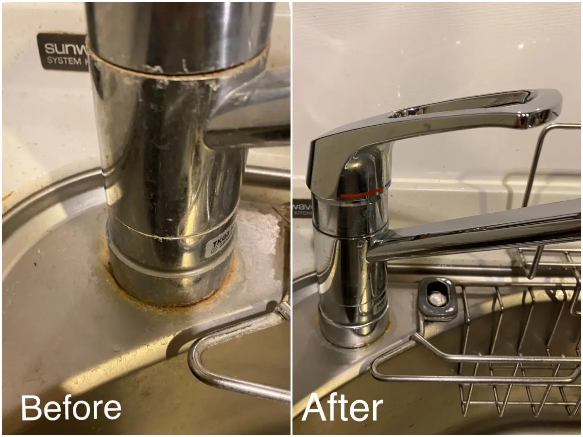 DAISO（ダイソー）の100均お掃除グッズでキッチンのシンクを大掃除