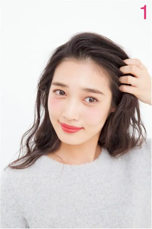 【RUMIさん直伝!週末モテ♡ヘアアレンジ】ドキッとさせる色っぽサイド編み_4