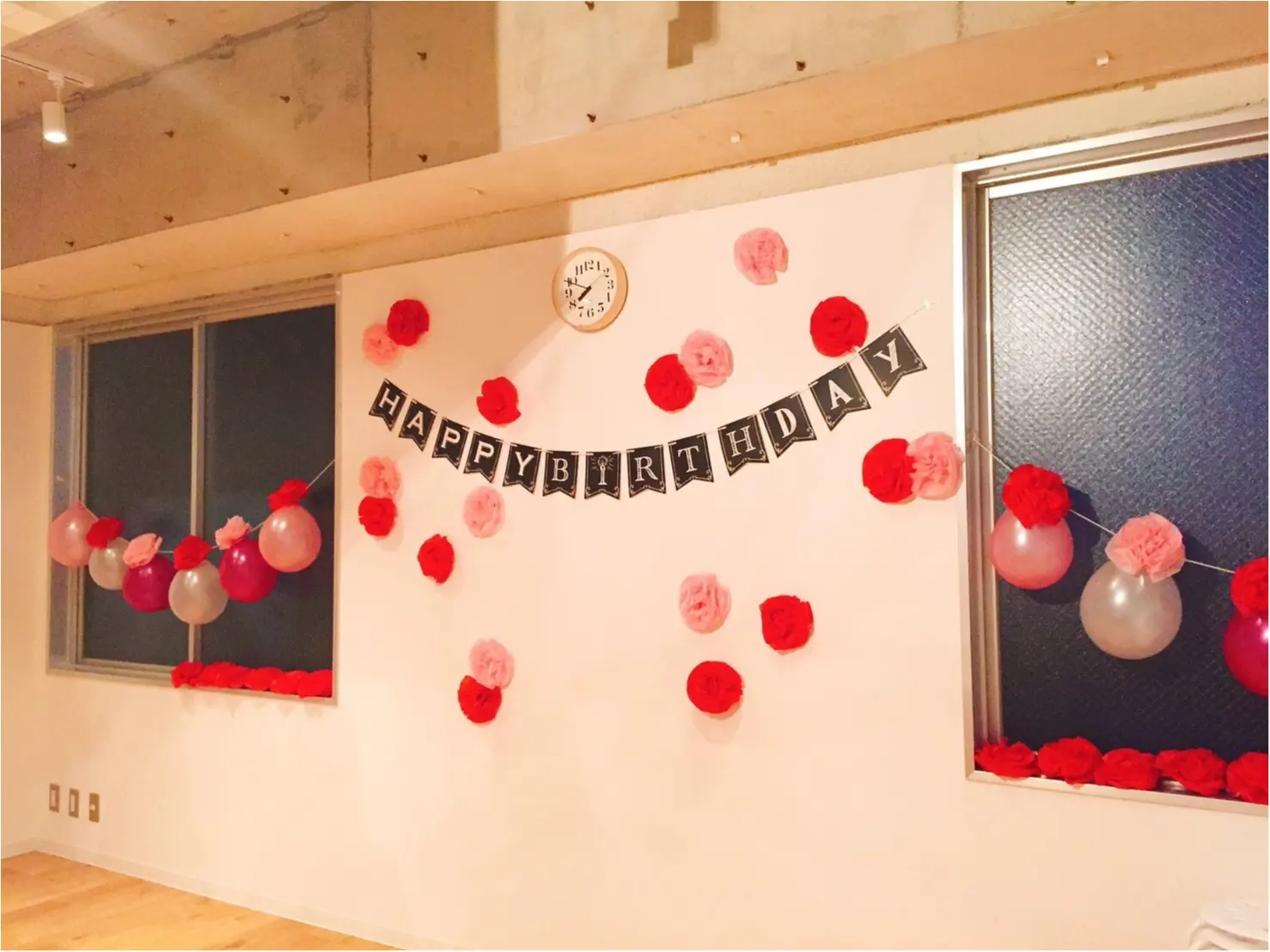 【❤︎手作りParty❤︎】レタルルーム×バルーン×フラワーペーパー×持ち寄りフードで♩プチプラParty✨≪samenyan≫_5