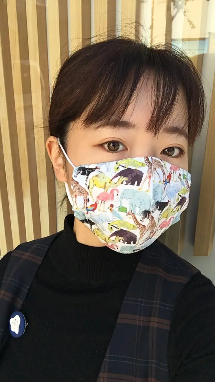 【マスク】《私の部屋》でゲットした動物柄のリバティプリントで年末も元気に!_1