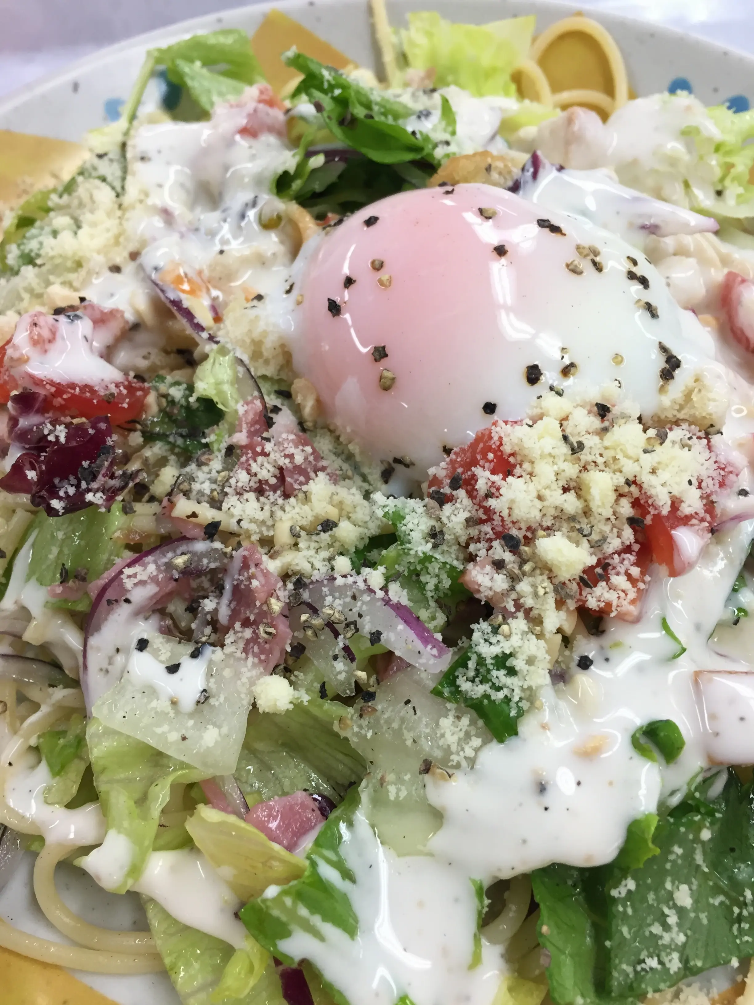 冷製パスタのコツ教えます☆シーザーサラダ風冷製パスタ_1