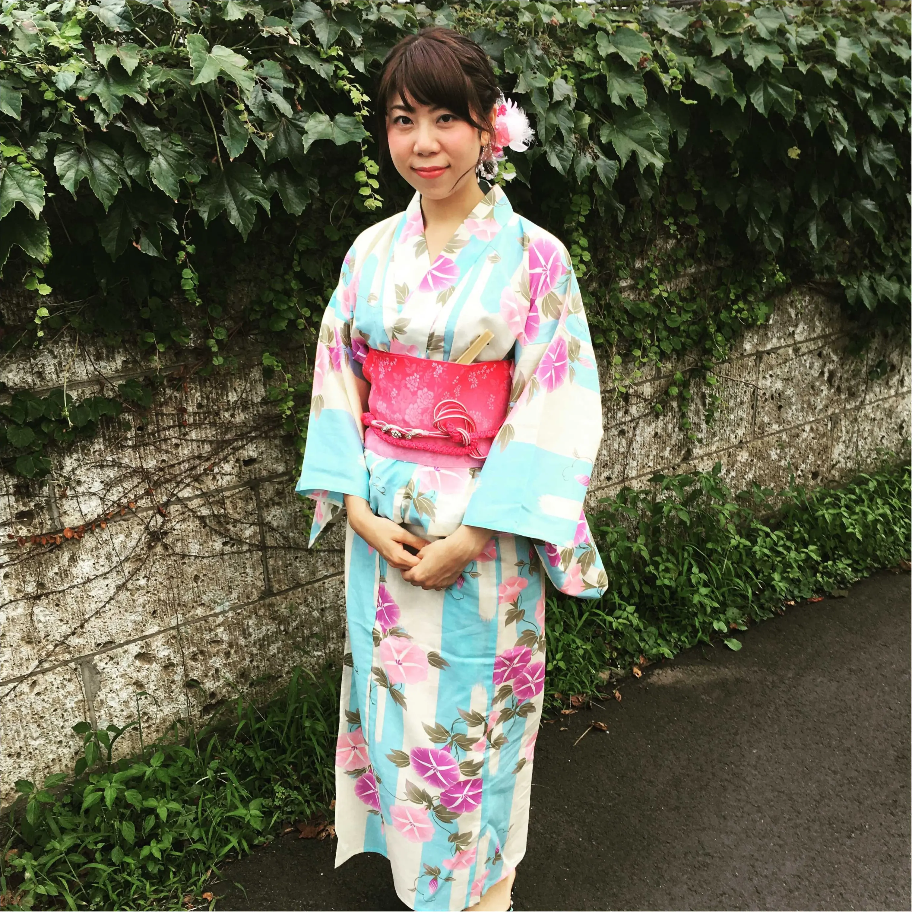 調布花火大会♡ 着付けもヘアアレンジもセルフで^^_1