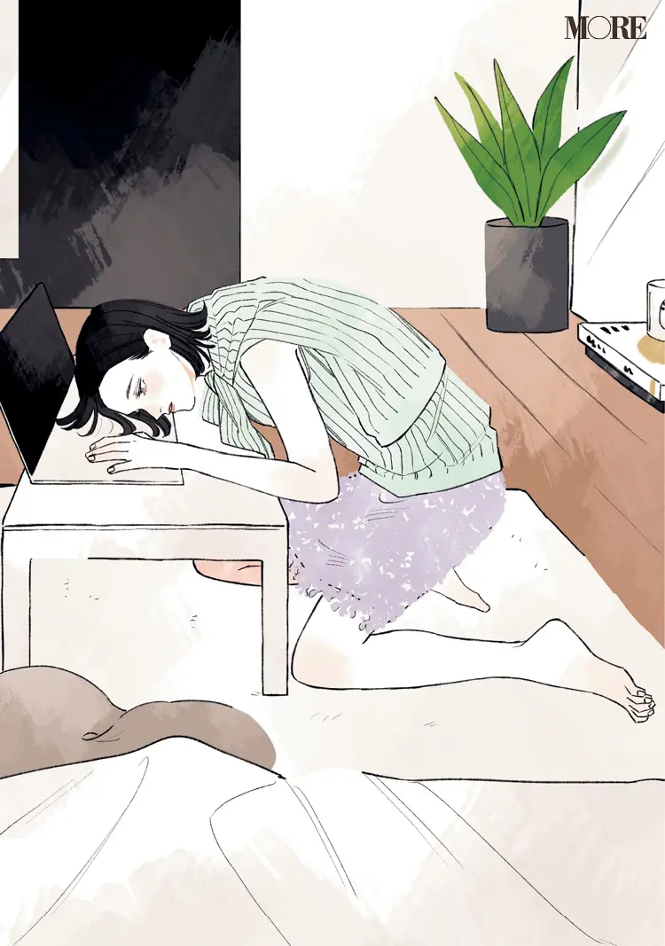 応援したい、でもこんな気持ちになるなんて。同僚3人の恋物語『涼しげ寒色服着回し』16日目_2