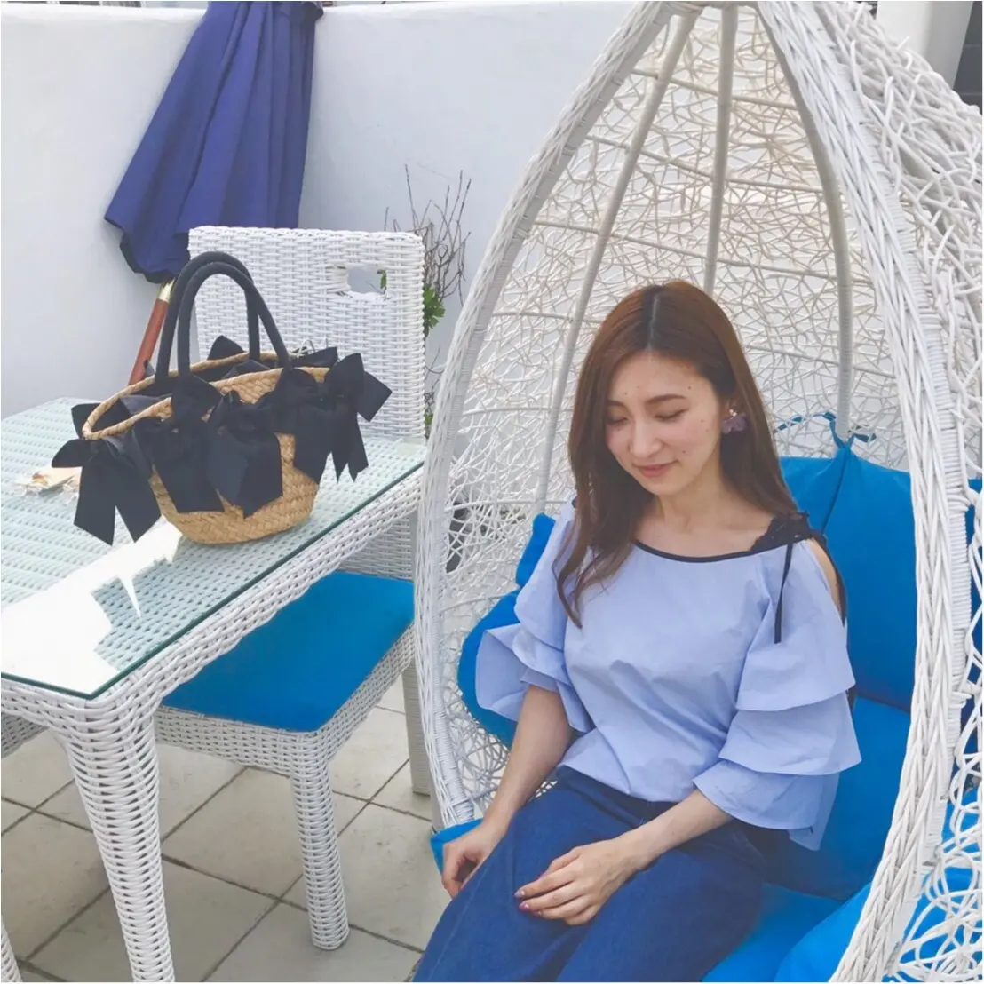 【江ノ島cafe】ホワイト×ブルーの地中海リゾートカフェ。晴れてる日はテラス席がおすすめ!!_4