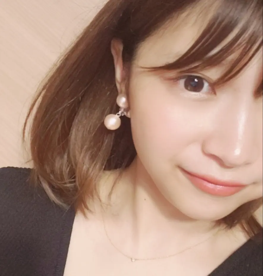 痛くならない、着け心地◎ 、後ろ姿も可愛い《イヤリング 》#コットンパール_1