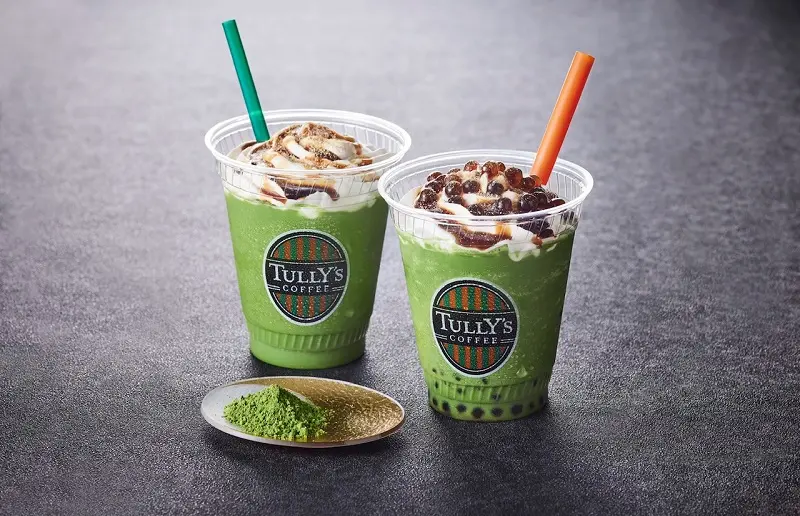 タリーズ新作「黒蜜きなこ抹茶スワークル」。「黒蜜きな粉抹茶ラテ」のフローズンタイプ