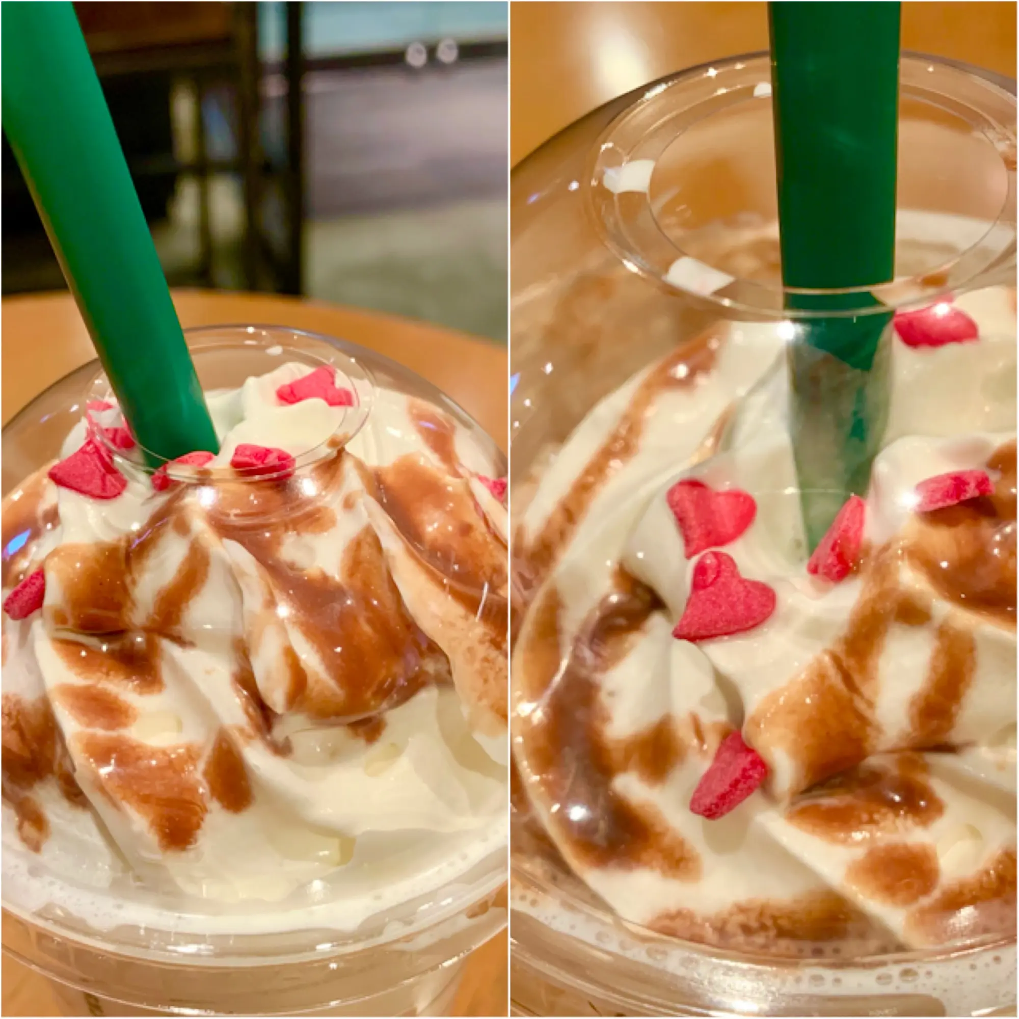 《本日1/20から❤️》【スタバ】バレンタインシーズン新作"メルティ 生チョコレート フラペチーノ"をレポ☝︎☻_3