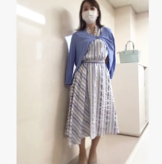 【オフィスコーデ】休みの日も着たい涼しげワンピース_3