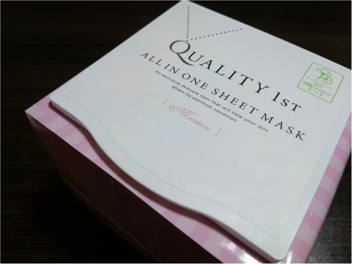 【スキンケア】この品質でこの価格 ?! 使い心地はもちろん、コスパ良好 ◎ 1枚約38円 の『QUALITY 1st』ALL IN ONE SHEET MASK_1