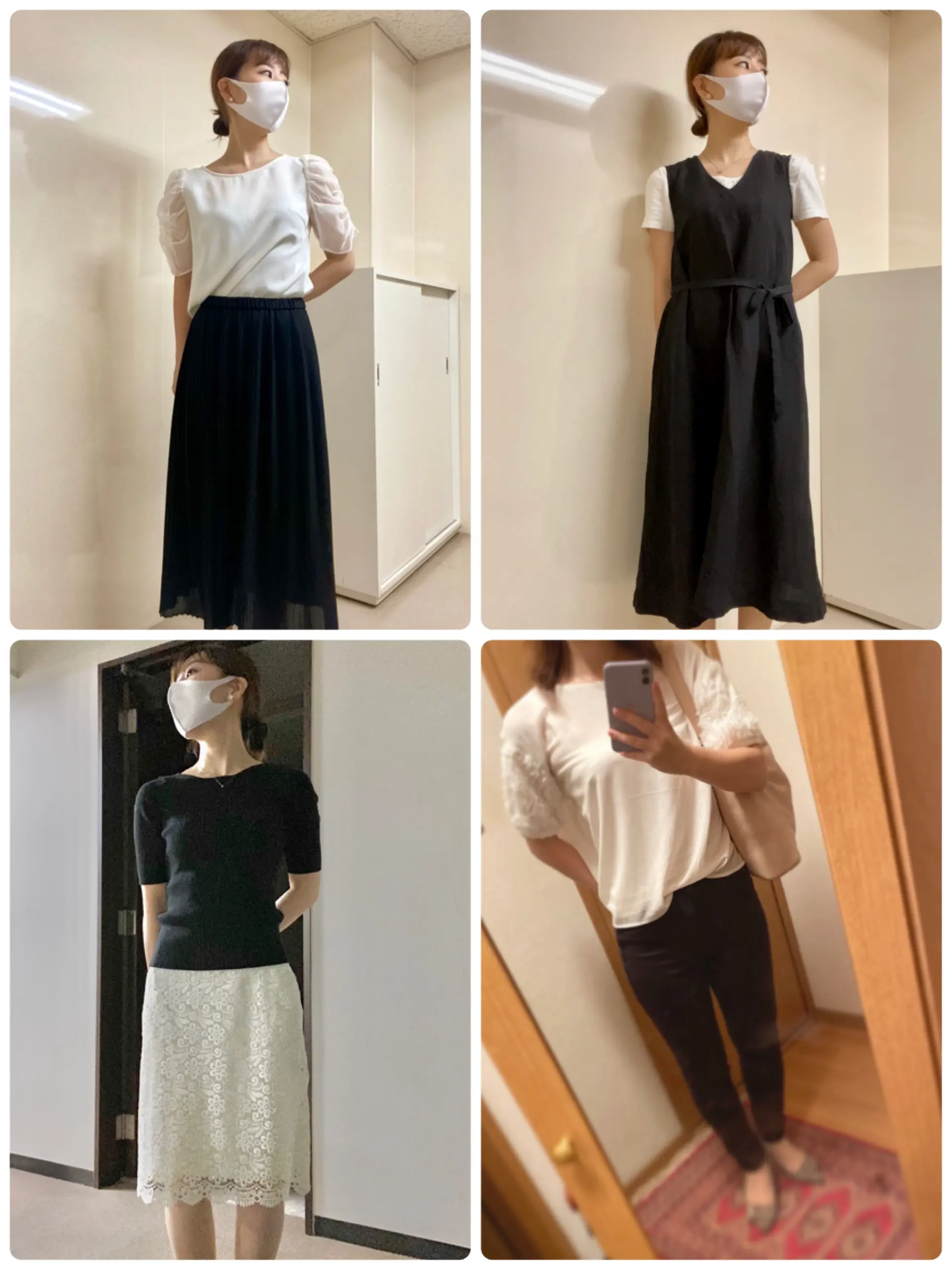 【オフィスコーデ】モノクロをUNIQLOでつくる4日間_1