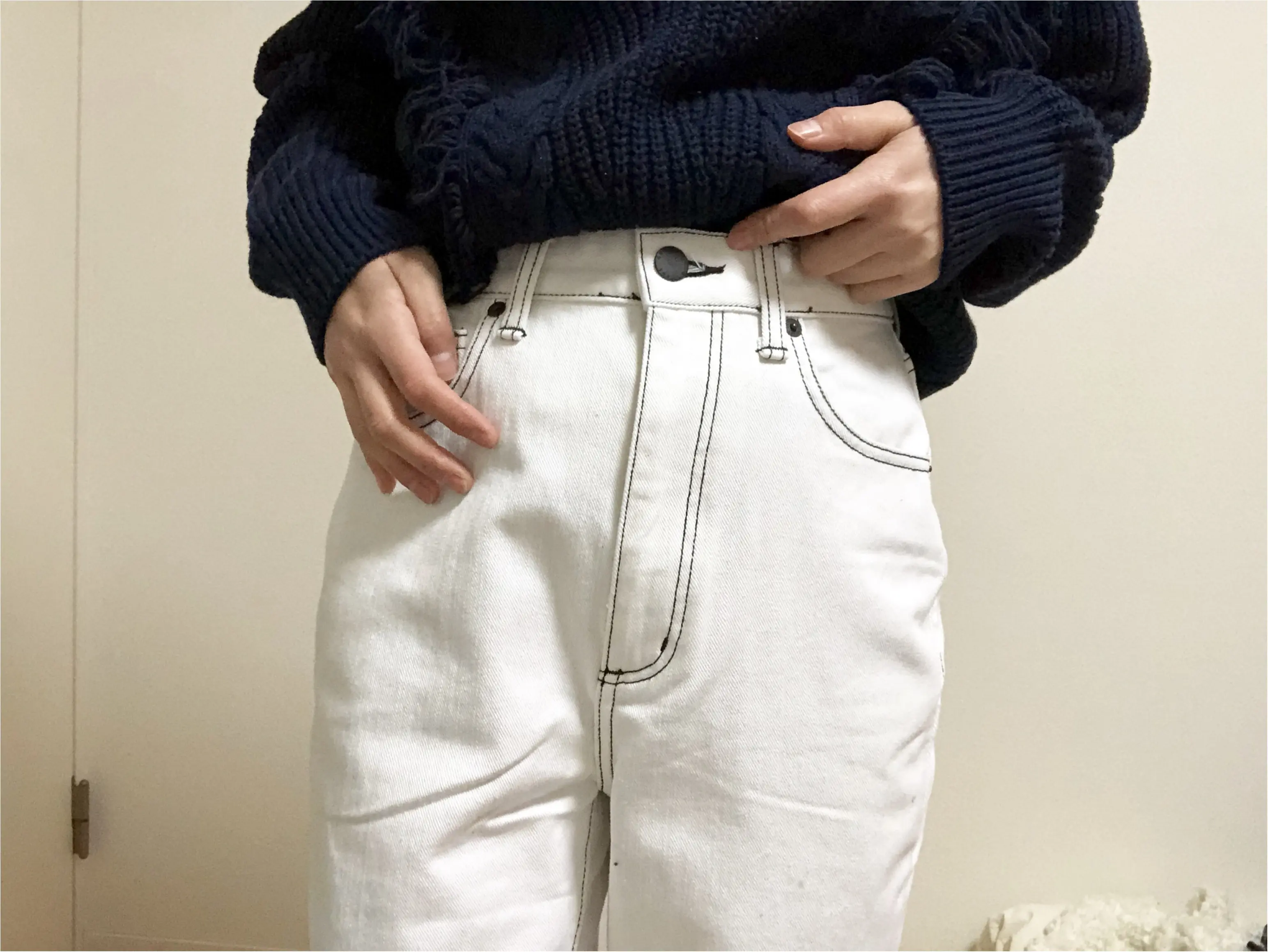 冬の買い足しアイテムに☆【GU】Instagramで話題の《ハイウエストストレートジーンズ》早速ゲット〜!_6
