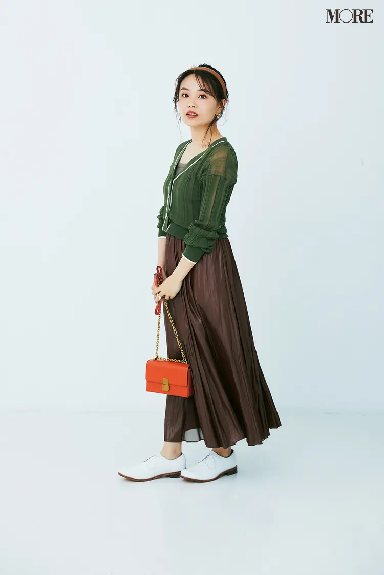 小柄さんに似合うスカートはギャザープリーツ