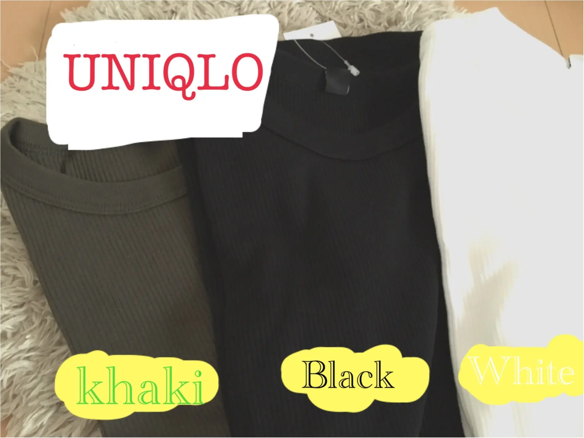 ★UNIQLO 1000円リブTシャツでシンプルコーディネート☺︎_1