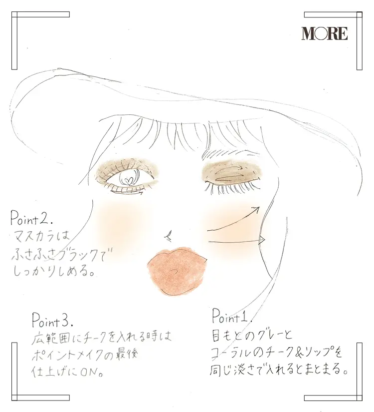 【河嶋希の"のんメイク"バランス学】大人っぽい抜け感を出すメイクバランス、教えます!_4