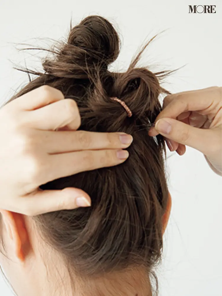 梅雨どきヘアアレンジ ボブ ショートヘアもok の 2段おだんご アレンジって ビューティ コスメ メイク ヘア ダイエット Daily More