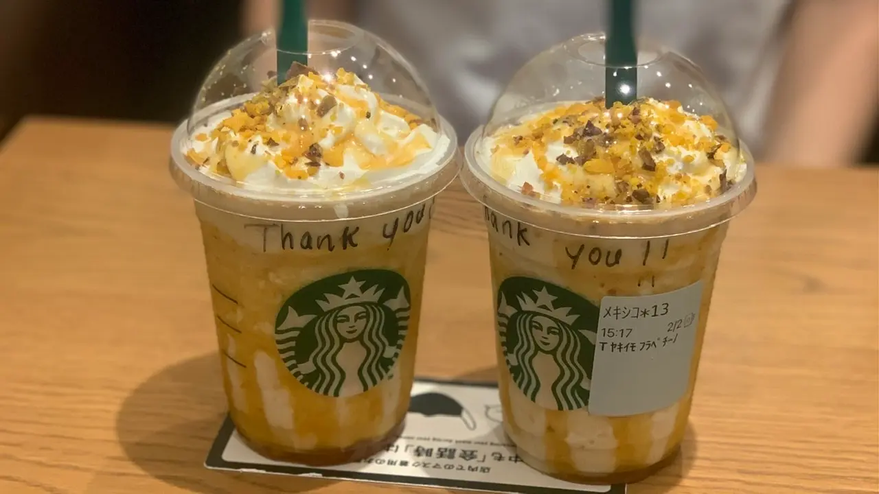 【スタバ/モバイルオーダー&ペイ限定先行】焼き芋 フラペチーノ®が激うま♡再現度がすごすぎる!_1