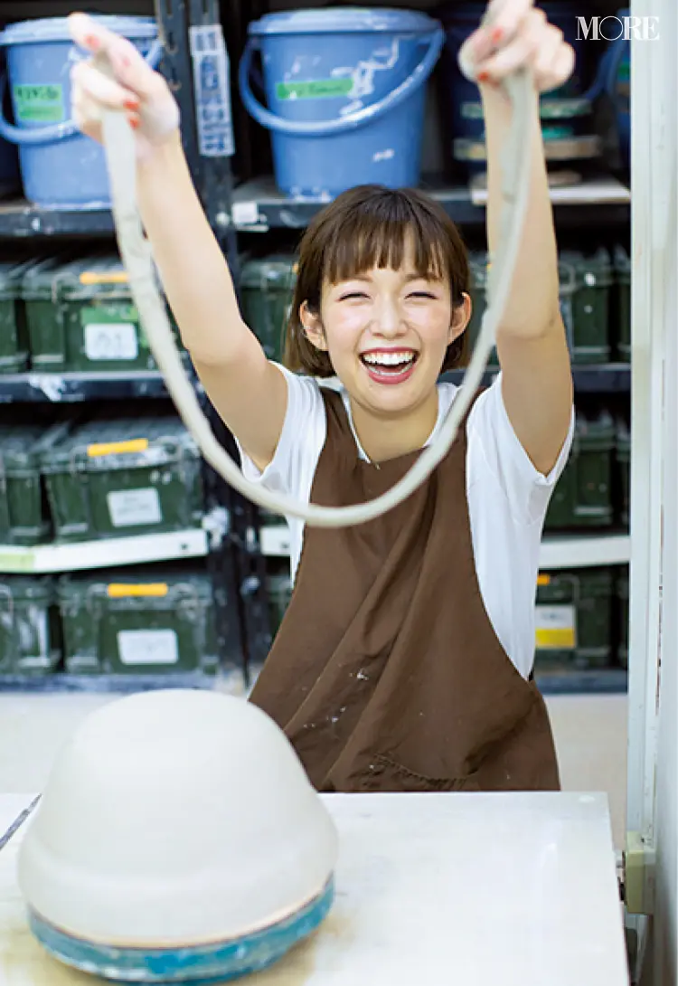 東京『うづまこ陶芸』で土鍋作りを体験! 今年の秋はマイ土鍋でパーティー【佐藤栞里のちょっと行ってみ!?】_6
