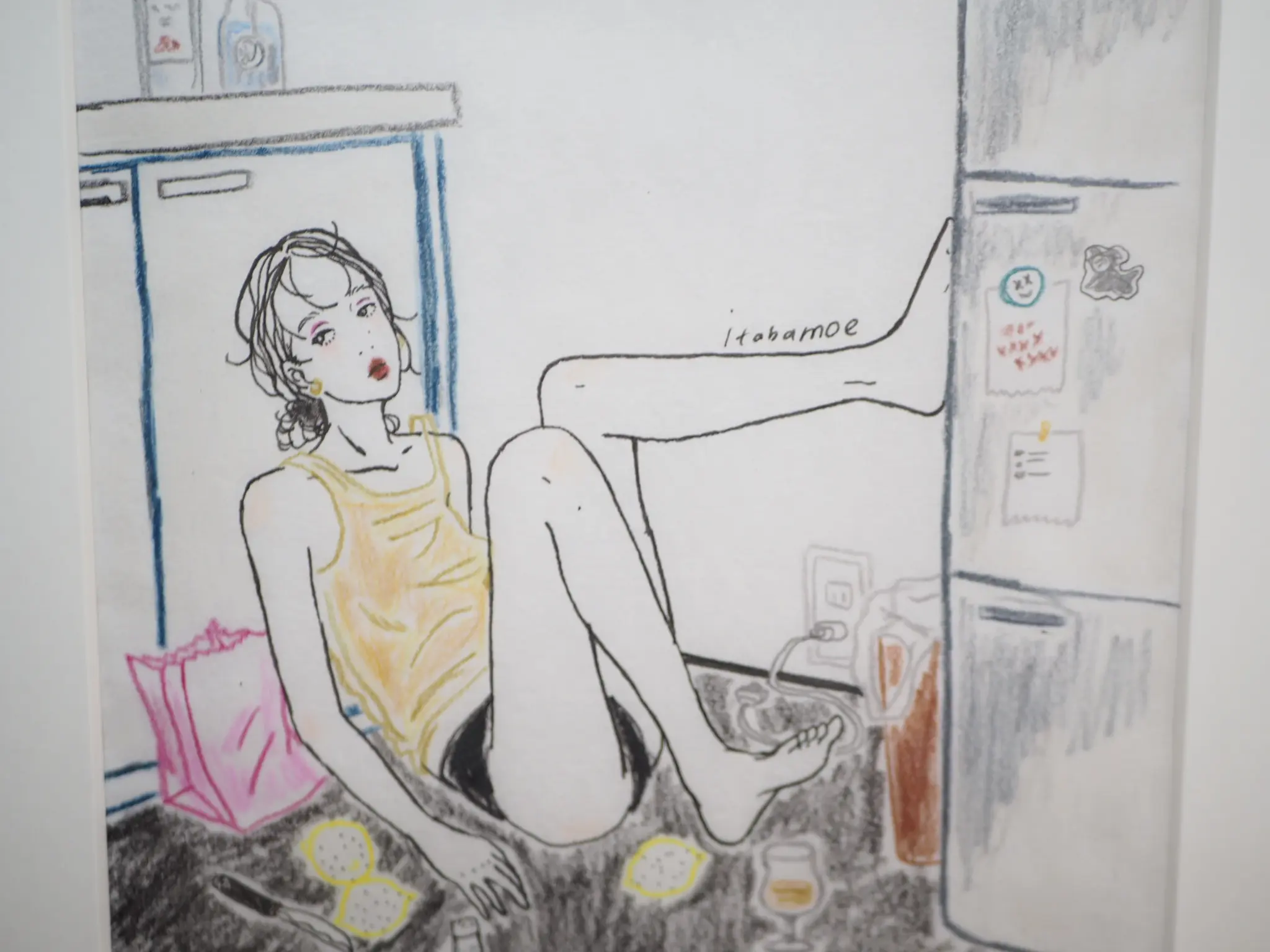 人気イラストレーター【itabamoeさん】初の個展にお邪魔してきました✐⿻*_8
