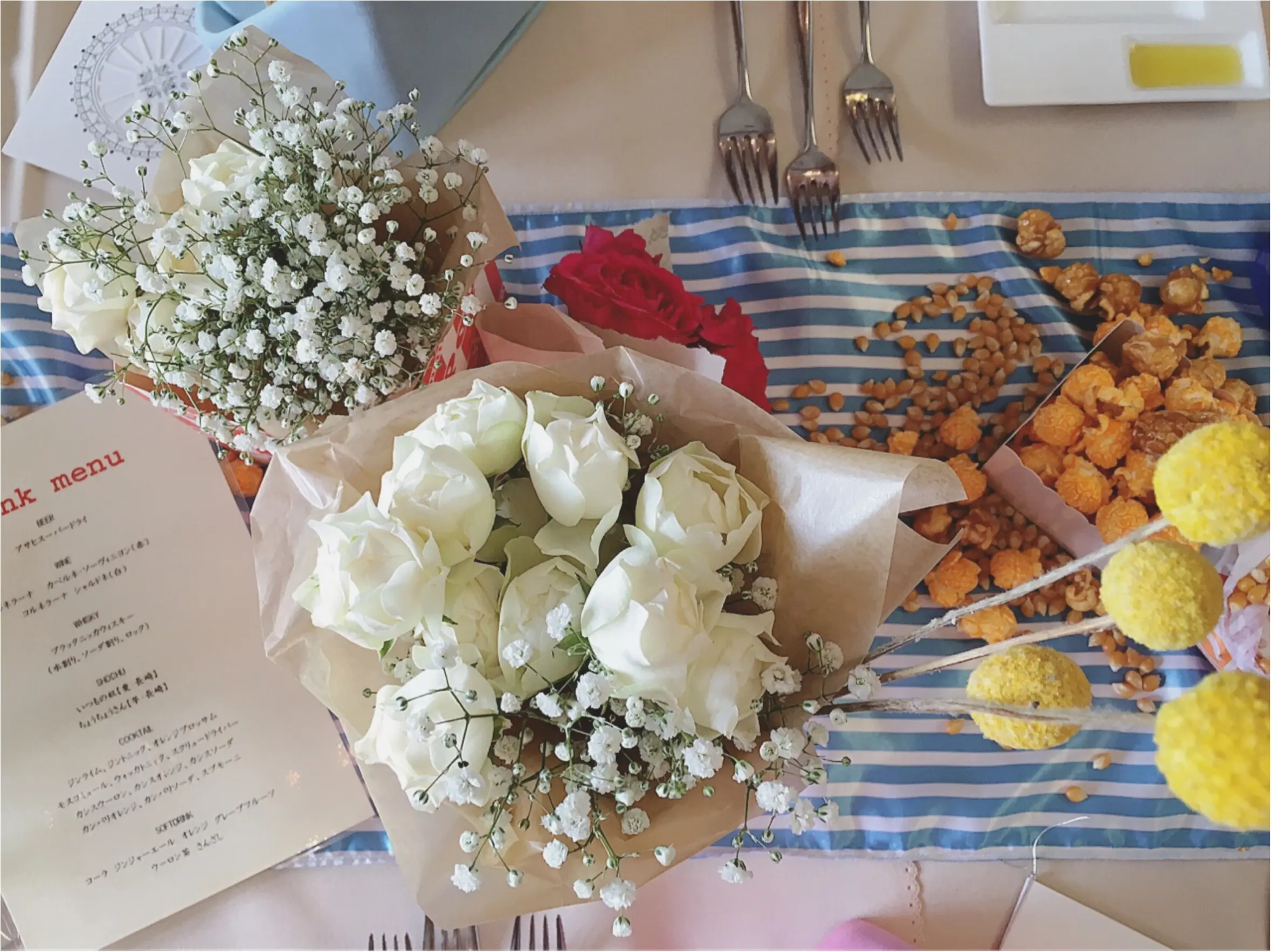 【wedding】花のある暮らし。頂いたお花で簡単可愛い♡自宅でフラワーアレンジメント_2