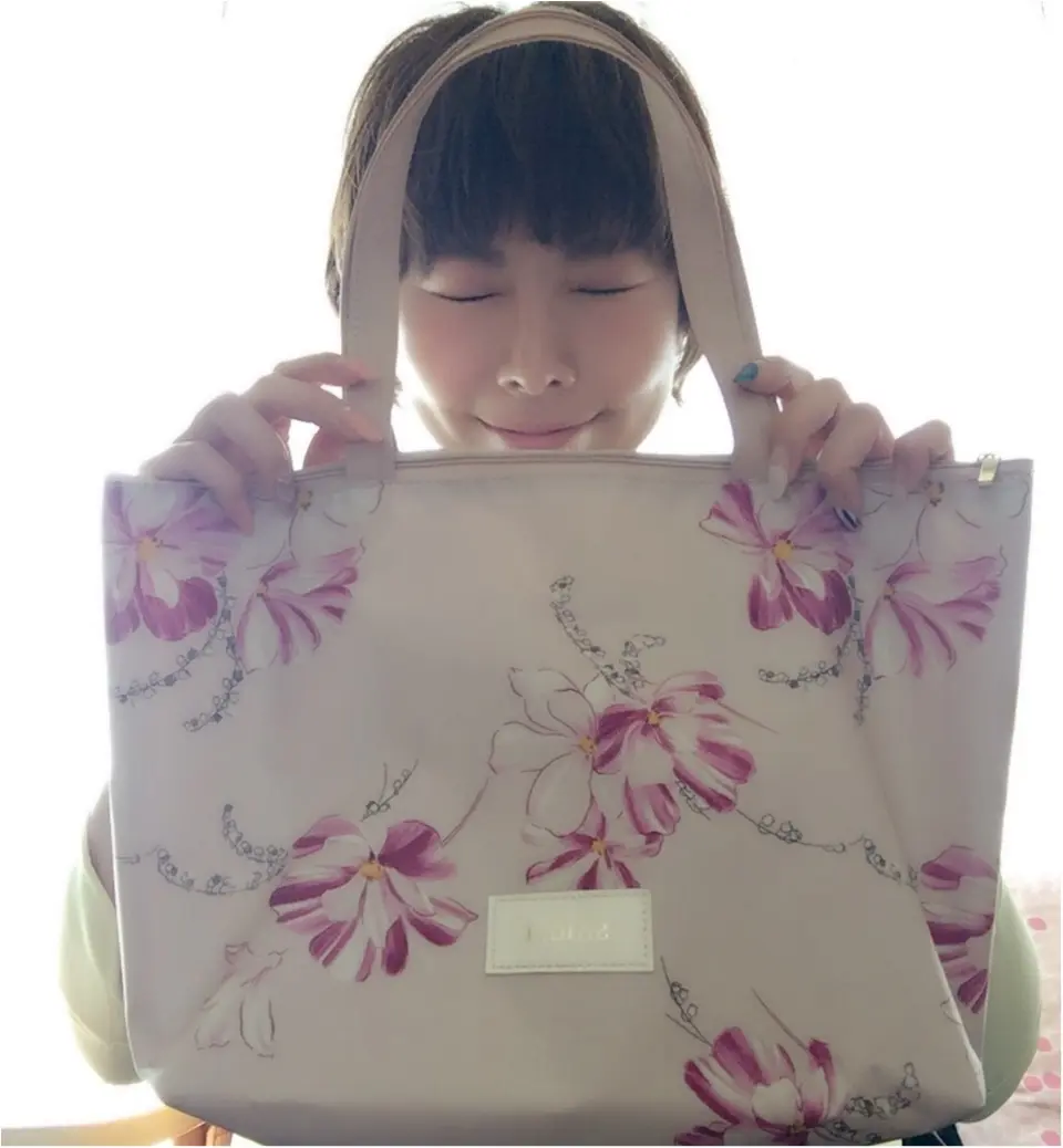 snidel ピンクフラワーBIGトートを持って、春のおでかけ♪_1