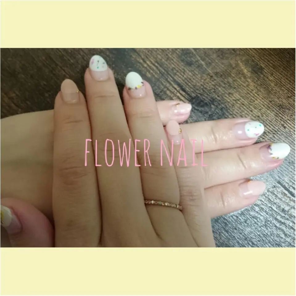 大流行中...♡押し花ネイルで春を楽しむ( ˶ˆ꒳ˆ˵ )♡_4