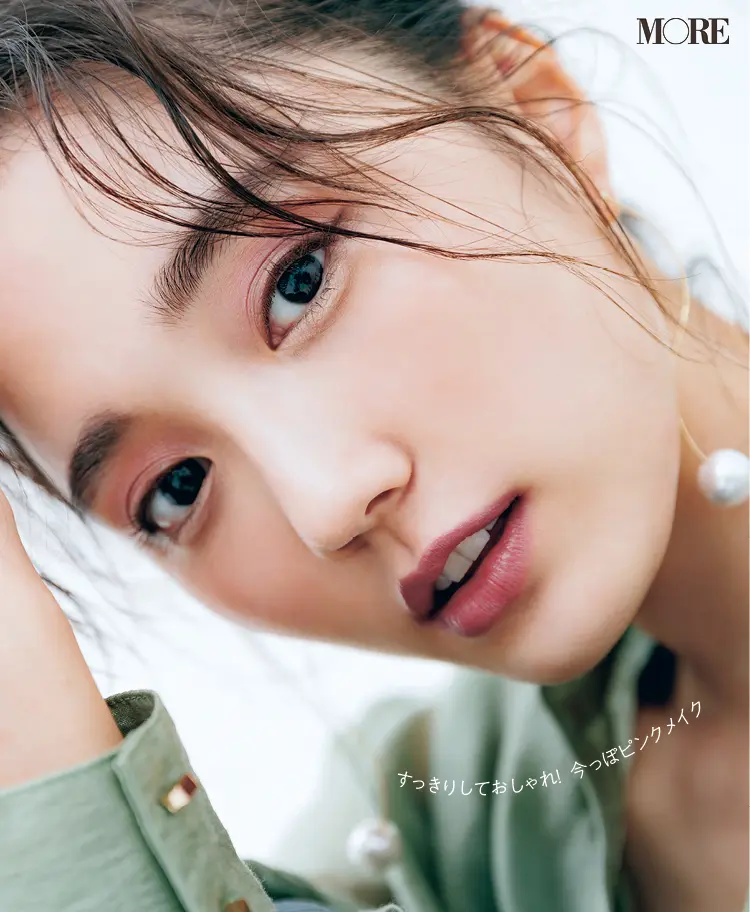 長井かおりさん流・小顔"ピンクメイク"テクを公開!【小顔Q&A①】_1