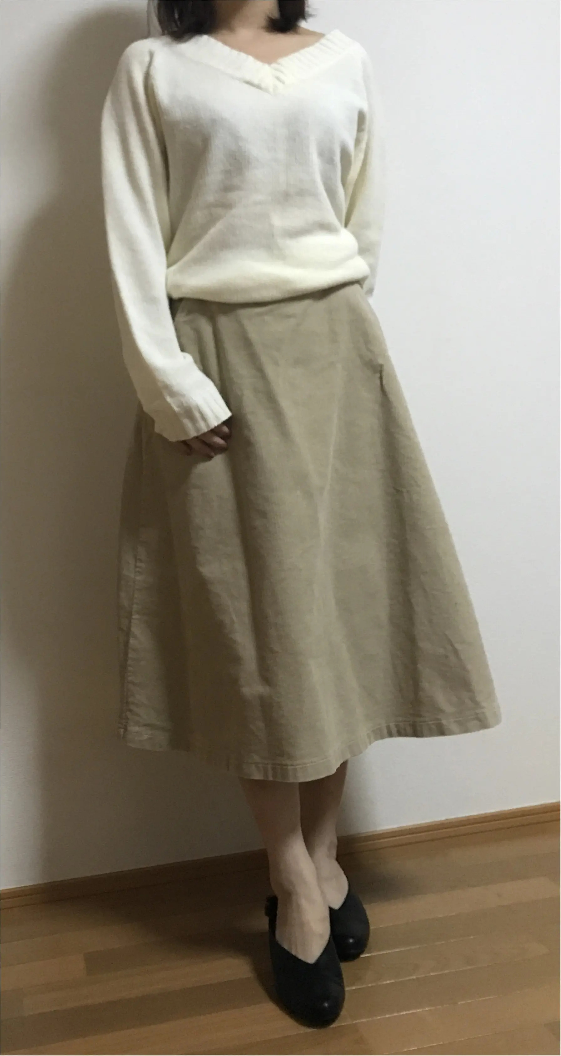 【ユニクロ】買ってよかった!まだまだ使える冬アイテム♡♡《コーデュロイスカート×ニット》の最強コーデを組んでみました❤︎_2
