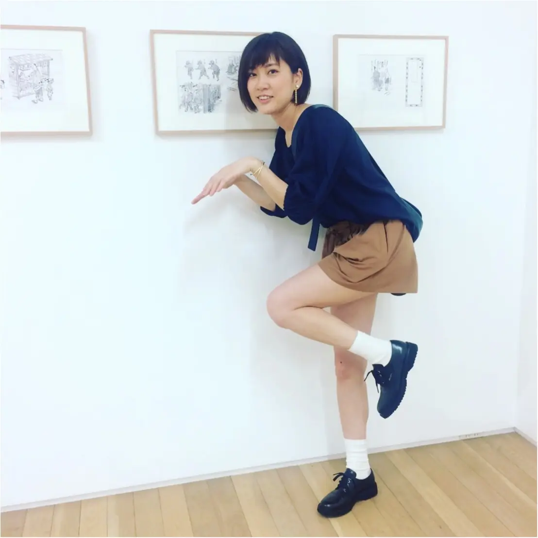 ロゴがさりげなくて素敵!PRADAさまのローファーデビュー( ^ω^ )_2