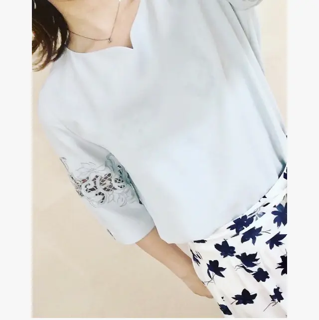 ハートネック♡アナウンサーがよく着用しているTONALのお洋服でツクる水色コーデ★_1