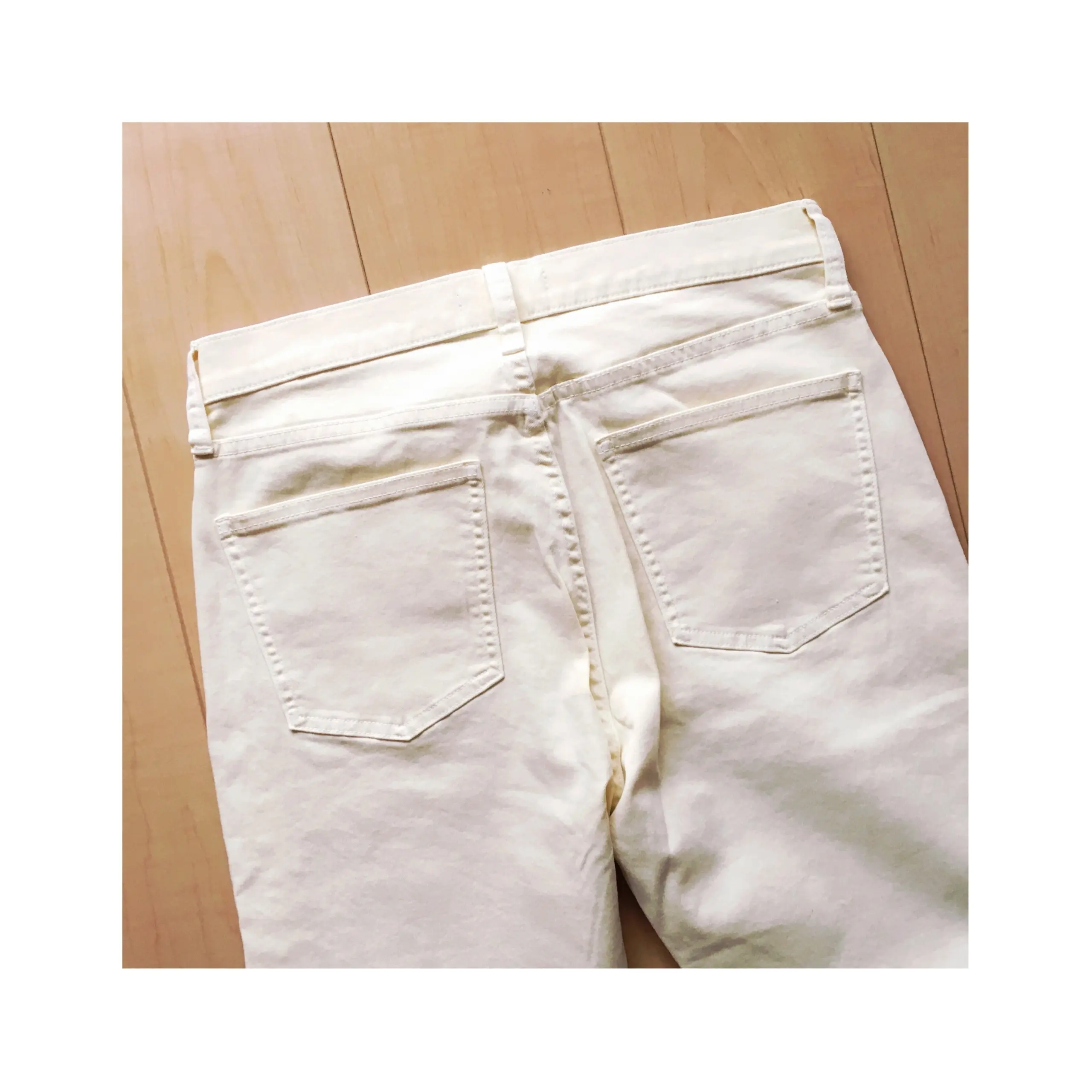 《今季使える★キレイ色のイエローが大特価!》【UNIQLO】のワゴンセールでハイライズシガレットジーンズを¥990+税でゲットしました❤️_2
