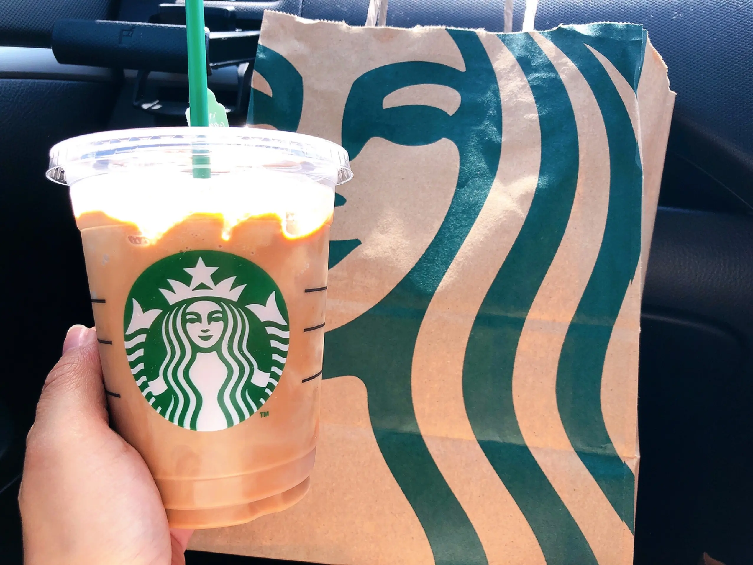 【#スタバ】❁華やかすぎる❁アールグレイアフォガード フラペチーノがおすすめ!ぜひ飲んでみて♩_1