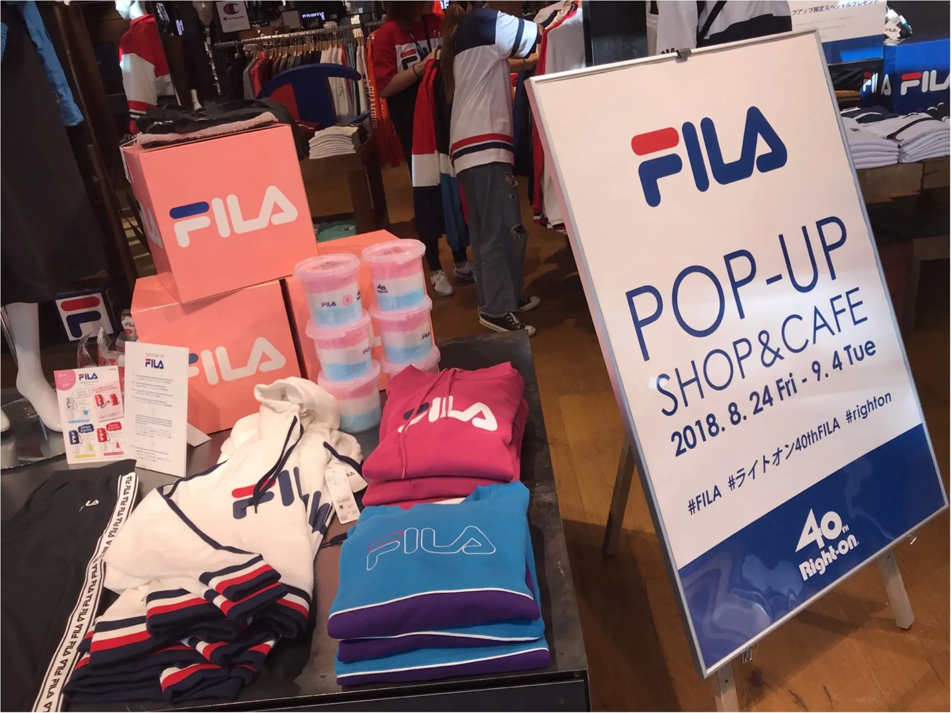 【FILA(フィラ)】がRight-onをジャック!?POP-UPSHOP&CAFEがオープン★_1