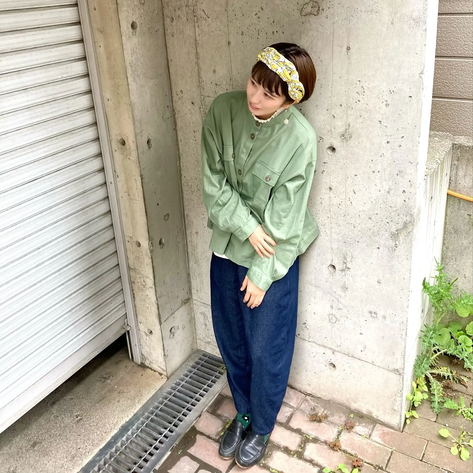 彼とシミラールックで珈琲屋さんへ_2
