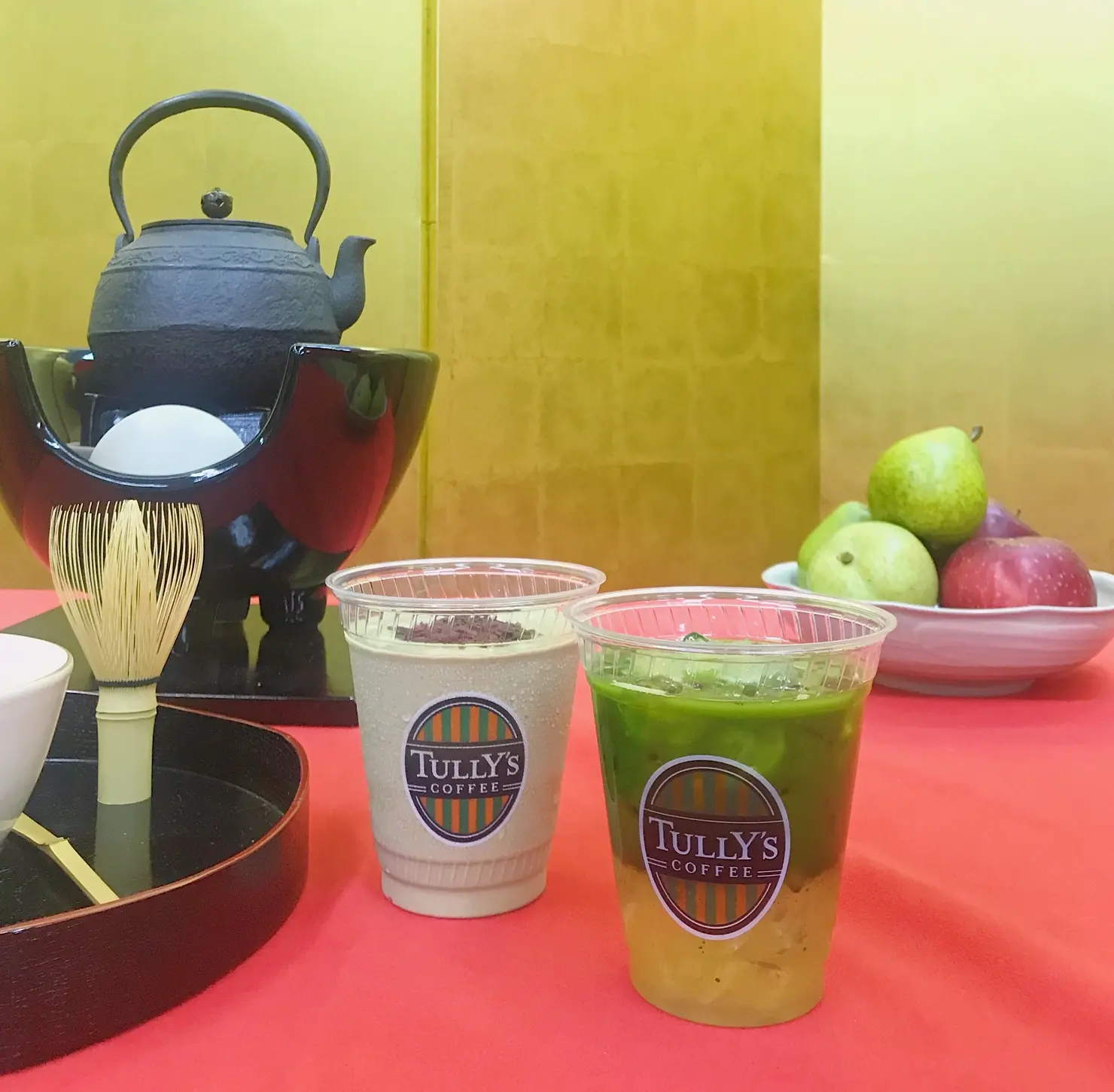 【タリーズ 新作レポ】定番化希望のおいしさ!! 「ほうじ茶リスタ」と「宇治抹茶フルーツティー ペア&アップル」を飲んでみた_1