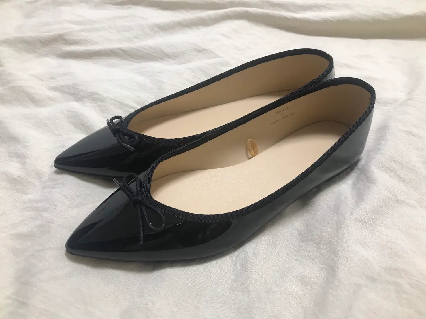 【GU】衝撃のプチプラ!《¥980!!!》梅雨に頼れるエナメルポインテッドバレエシューズ❤︎_1