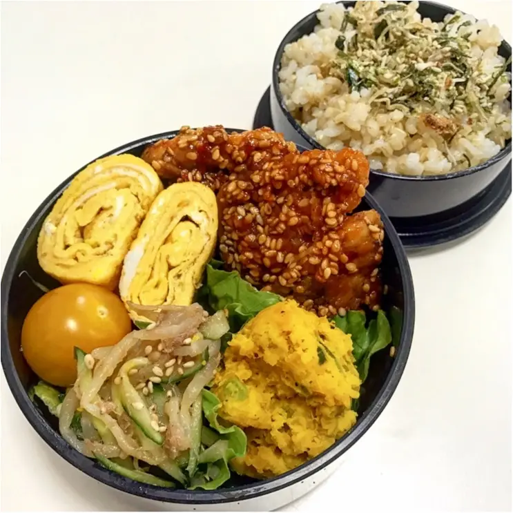1週間のつくりおきおかずでお弁当+わんぱくサンドを作りました★_3