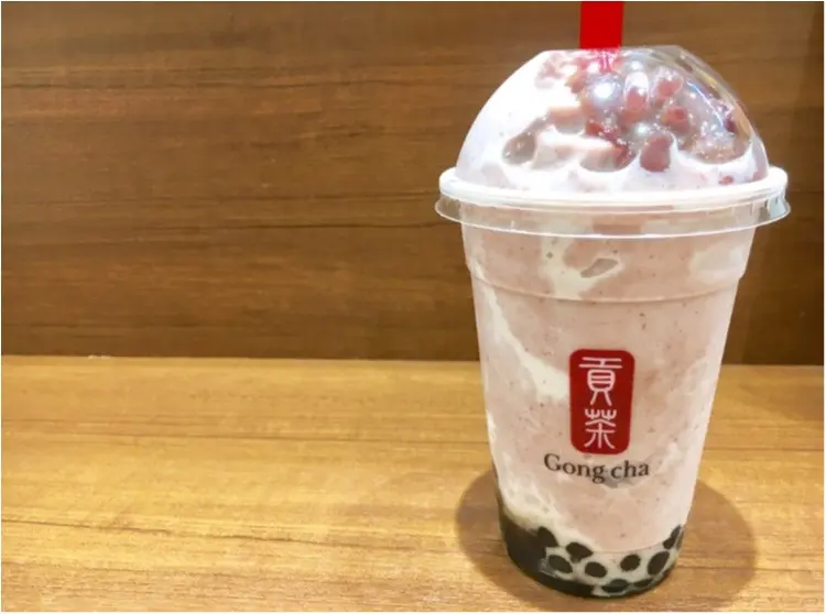 つぶつぶモチモチの幸せ❤️【Gong cha -ゴンチャ-】の《あずきスムージー》が絶品!_6