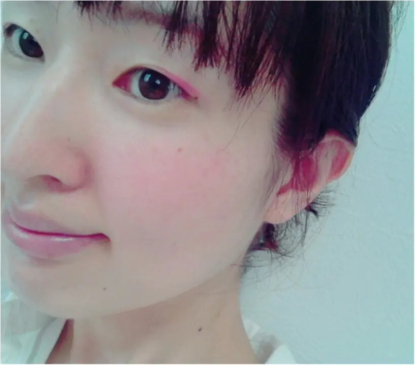もう「腫れてる?」なんて言わせない!奥二重さんの【ピンク アイシャドウ】の使い方*(443 まゆ_5