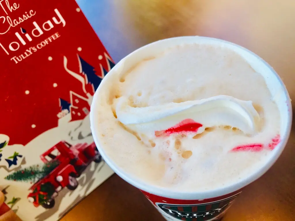 【タリーズ】英国風クリスマスドリンク★《ピーチメルバ ロイヤルミルクティー》はホットがおすすめ♡_3