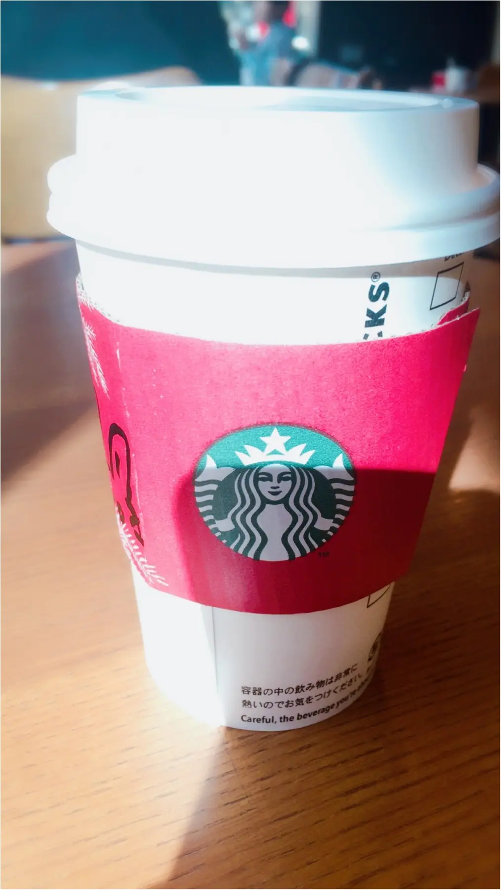 クリスマス気分なスタバ新作ラテ(๑˃̵ᴗ˂̵)♩_2