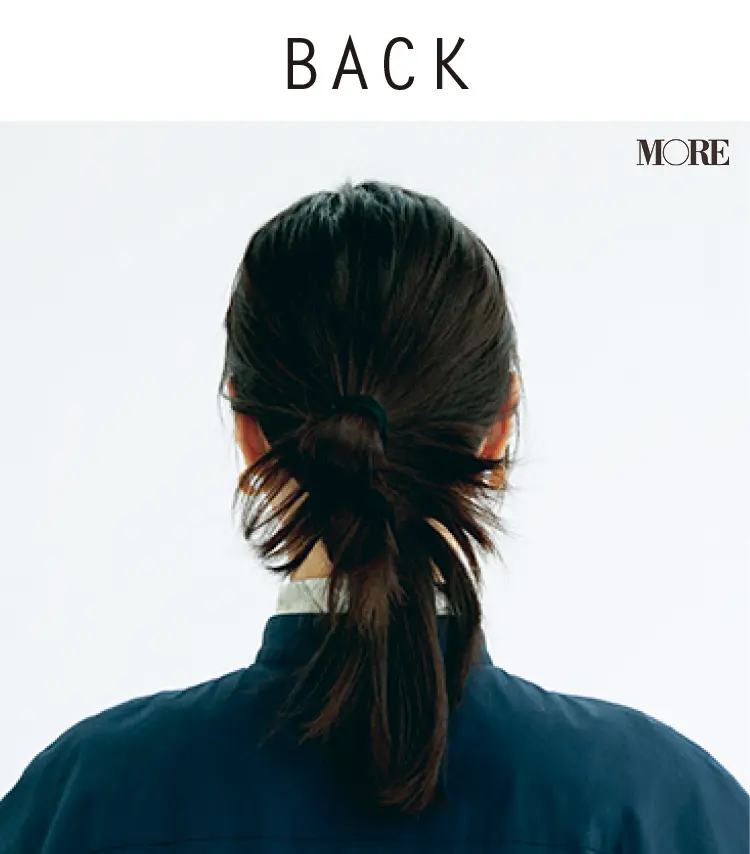 2分で完成、小顔に見えるヘアアレンジ♡ シンプルで簡単なのに華やかな「ラフおだんご」のやり方。ロング、セミロング、ボブの人におすすめ_7