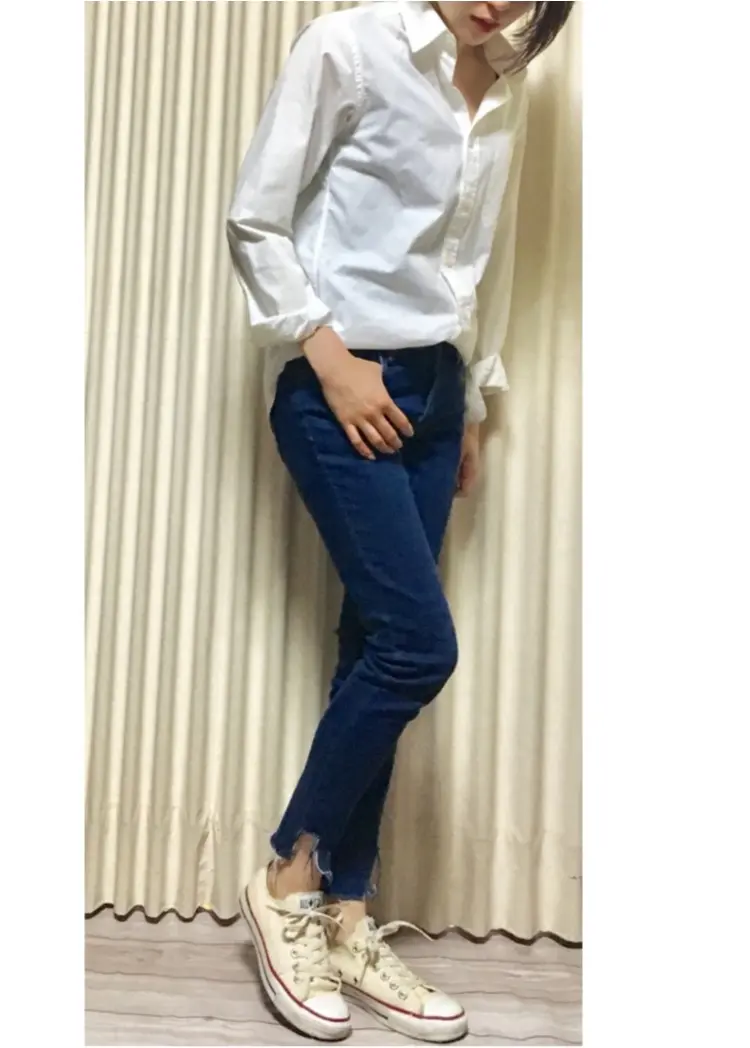 Coordinate...トレンドのカットオフデニムの着まわしコーデ★_2