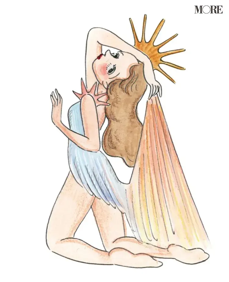星ひとみ占いの朝日タイプのイラスト