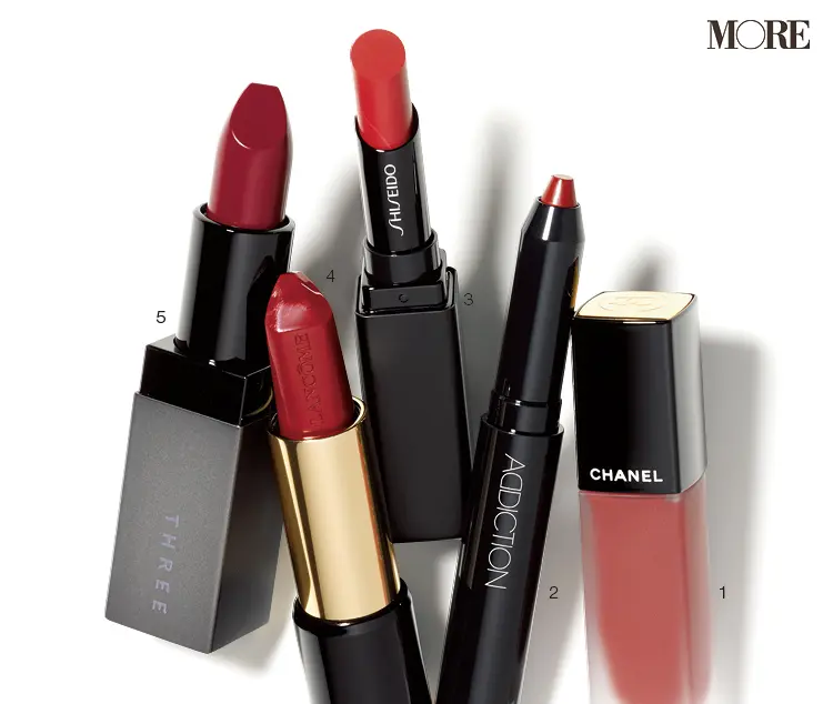 シャネル ランコム Three 秋のトレンド服には レッドブラウン のリップが絶対におすすめ ビューティ コスメ メイク ヘア ダイエット Daily More