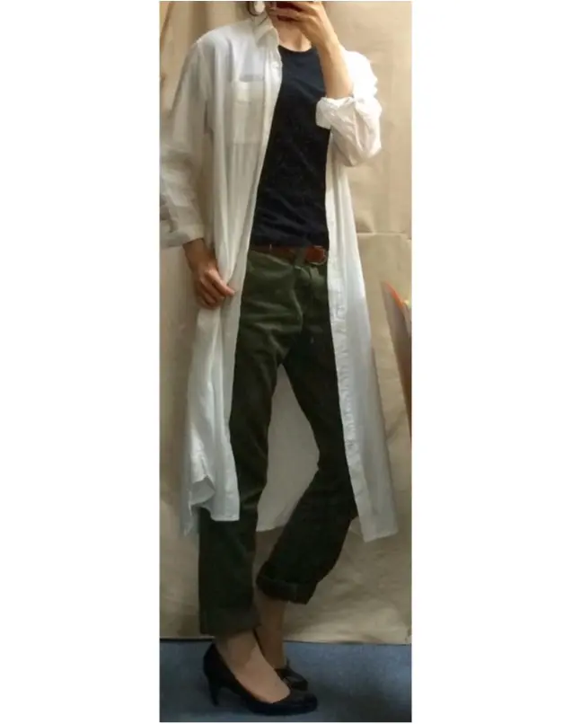 Coordinate...優秀☆ユニクロのスーピマコットンTシャツ_3