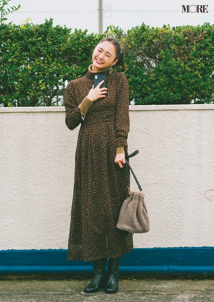 「ロングブーツであったか☆ 王子からの誘いでうっとり♡」鈴木友菜主演【通勤の足もと“いつも黒”から脱出着回し15日目】_1